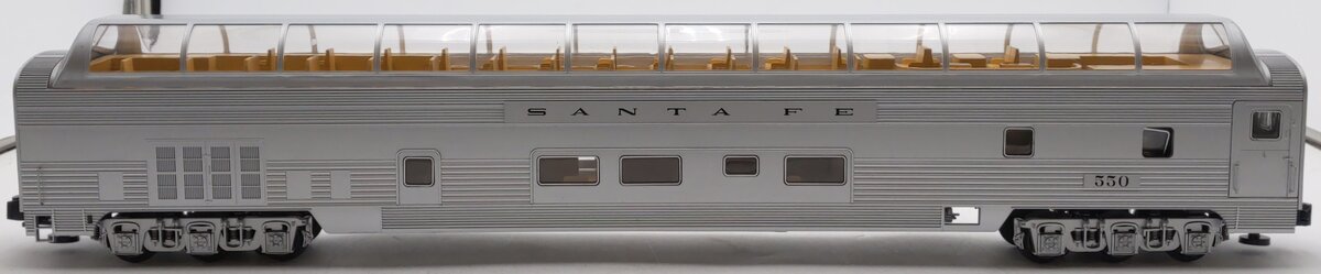 Lionel 1927030 O Gauge Santa Fe 21 Stationsounds Diner Dome #550 EX/Box