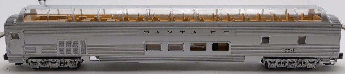 Lionel 1927030 O Gauge Santa Fe 21 Stationsounds Diner Dome #550 EX/Box