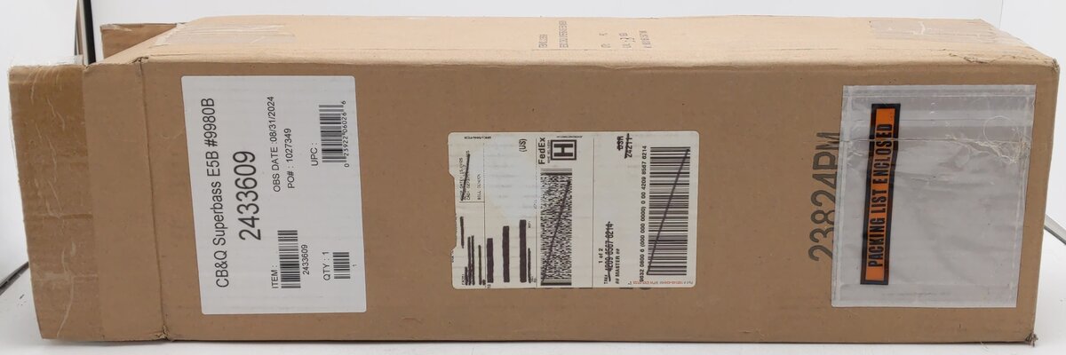 Lionel 2433609 O Gauge CB&Q Superbass E5B #9980B NIB