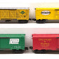 Williams O Gauge Assorted Freight Cars [4] EX