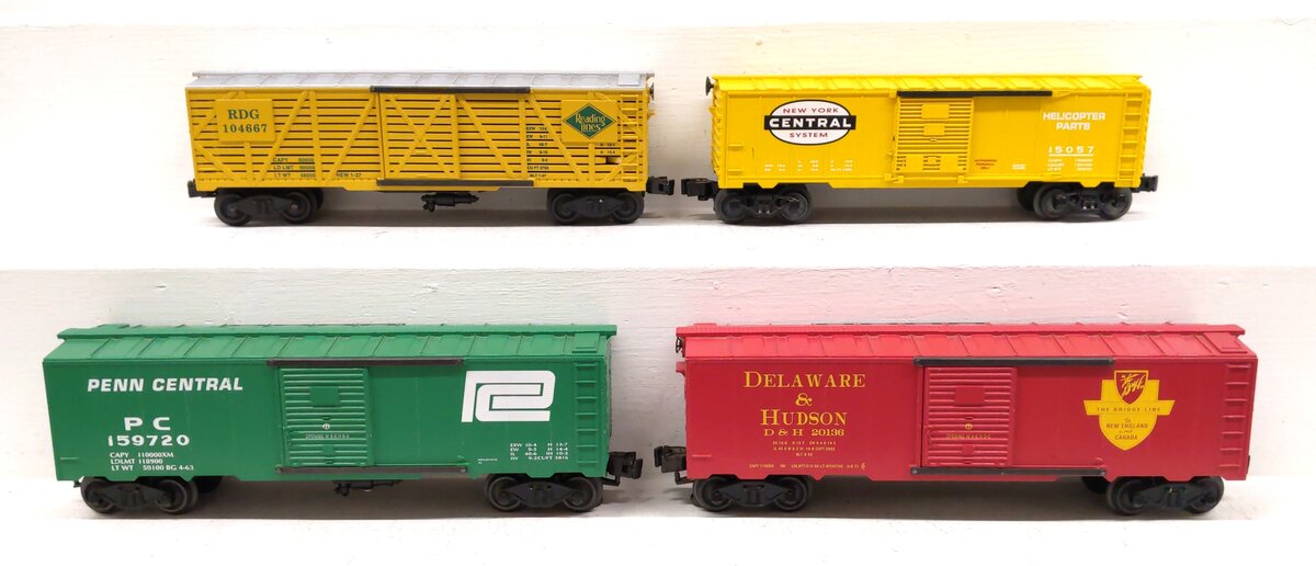 Williams O Gauge Assorted Freight Cars [4] EX