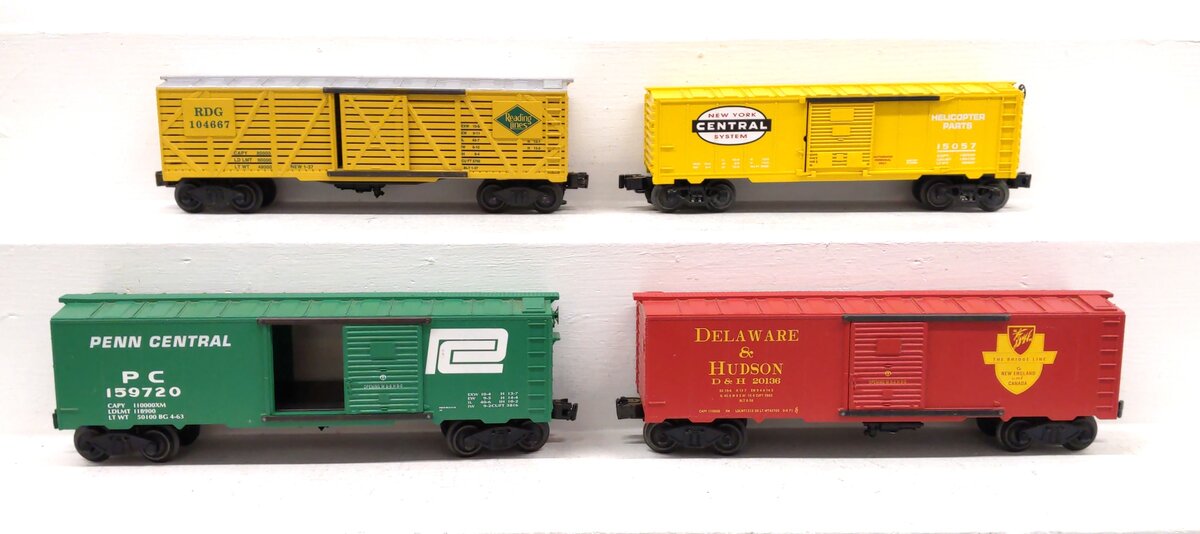 Williams O Gauge Assorted Freight Cars [4] EX