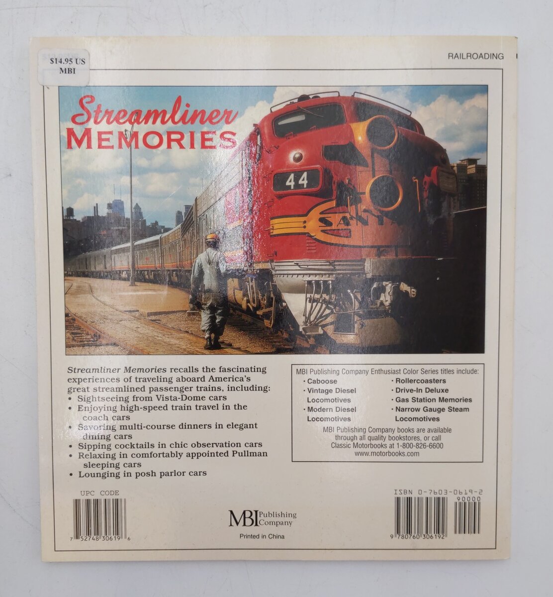 Streamliner Memories Paperback Book By Mike Schafer EX
