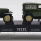 MTH 30-7671 O Gauge MTH Transport Flatcar W/Ertl '30 1/2 Ton Panel Van EX/Box
