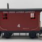 Bachmann 93141 Coal Creek Lumber 4 Wheel Logging Caboose EX