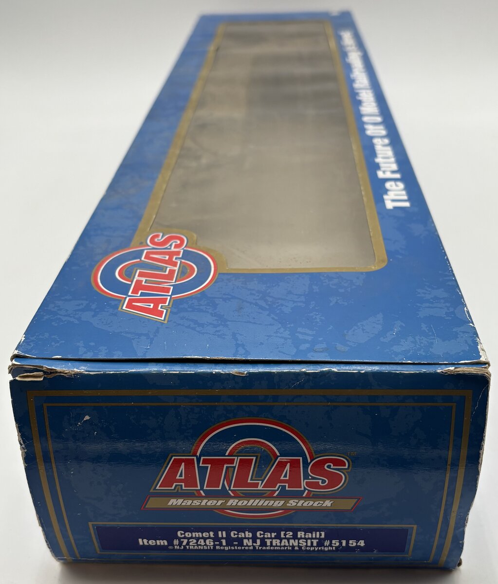 Atlas 7246-1 O (2 Rail) New Jersey Transit Comet II Passenger Car #5154 VG/Box