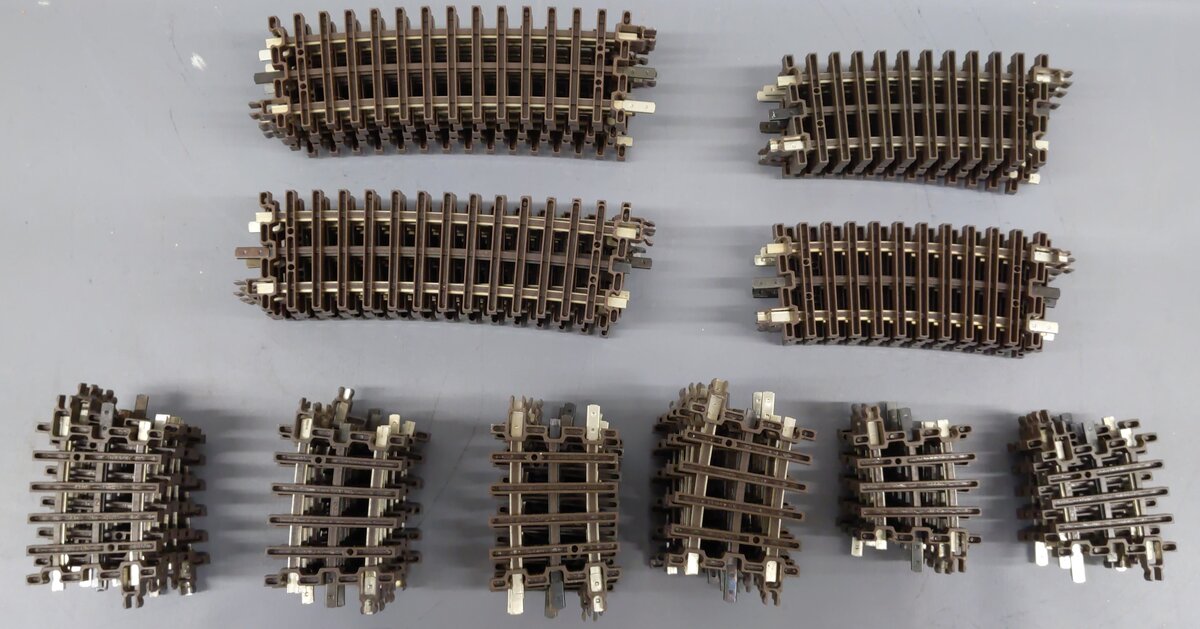 Atlas O Gauge Assorted Curved Track Sections [52] EX