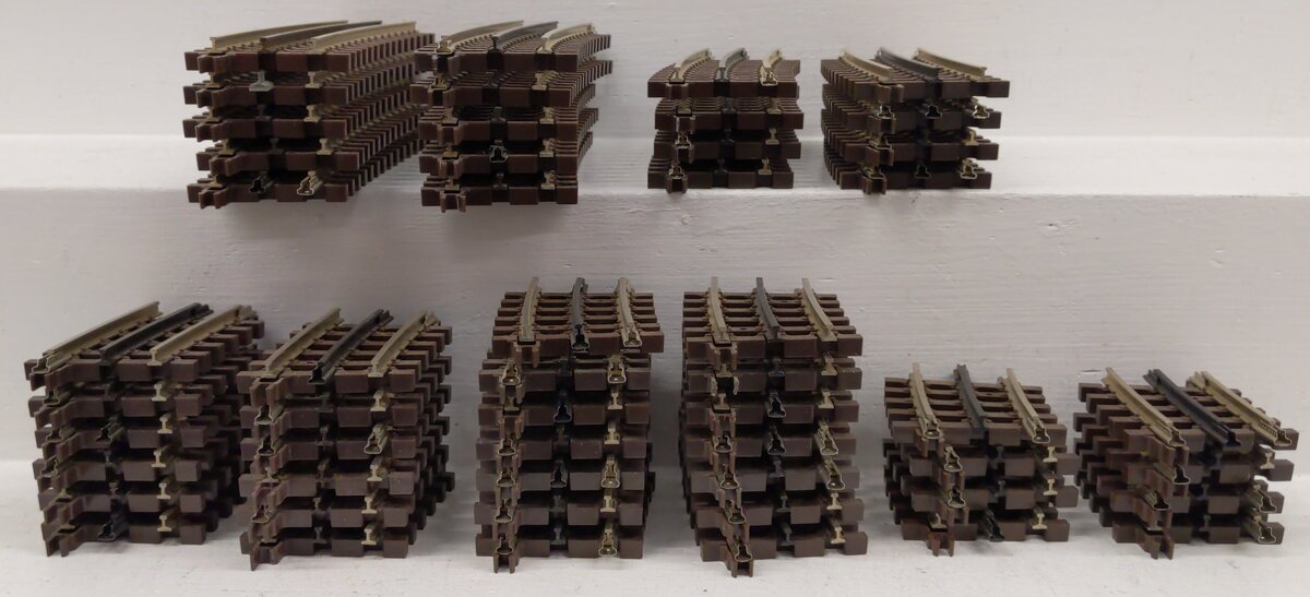 Atlas O Gauge Assorted Curved Track Sections [52] EX