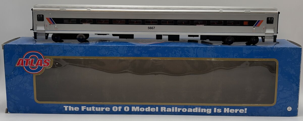 Atlas 7254-4 O Scale 2-Rail NJ Transit Comet II Passenger Car #5667 VG/Box