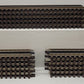 Atlas 6050 O Nickel Silver 10" Straight Track with Brown Ties (15) EX