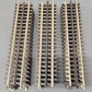 Atlas 6050 O Nickel Silver 10" Straight Track with Brown Ties (15) EX