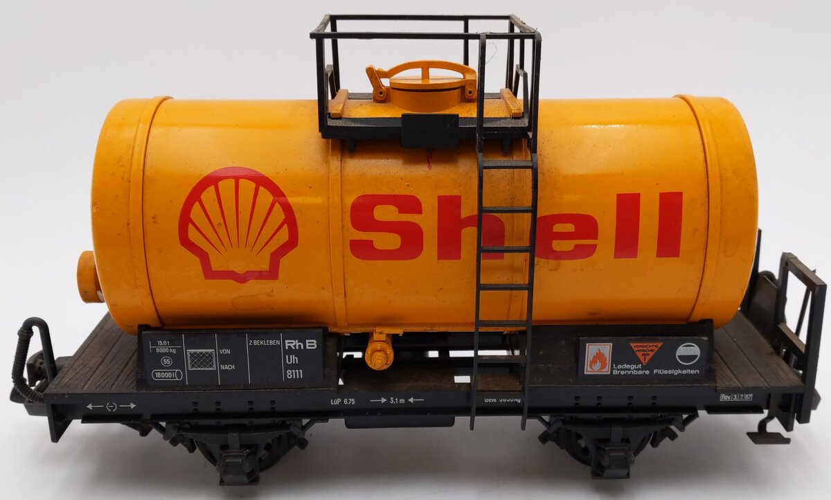 LGB 40402 G Scale Shell Tank Car - Plastic Wheels VG