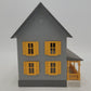 MTH 30-9001 O Scale Country House Building Gray w/ Yellow Shutters EX