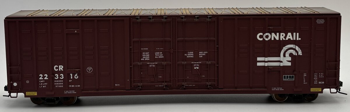 Atlas 9621-1 O Conrail 60' Berwick Hy-Cube Boxcar (2-Rail) #223316 VG/Box