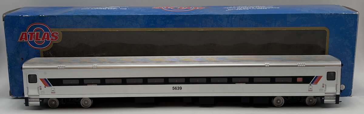 Atlas 7245-3 O NJ Transit Comet II Passenger Car (2-Rail) #5639 EX/Box