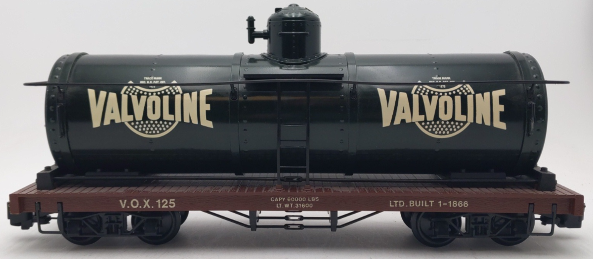 Bachmann G Scale Valvoline Tank Car #125 EX