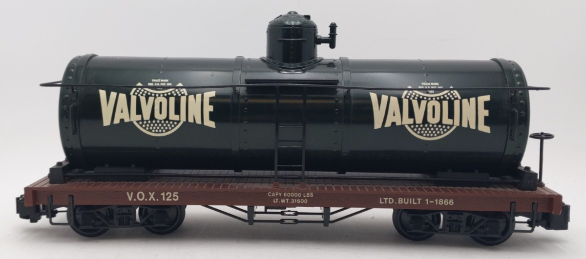 Bachmann G Scale Valvoline Tank Car #125 EX