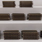 Atlas 6051 O Nickel Silver 4-1/2" Straight Track with Brown Ties (45) EX