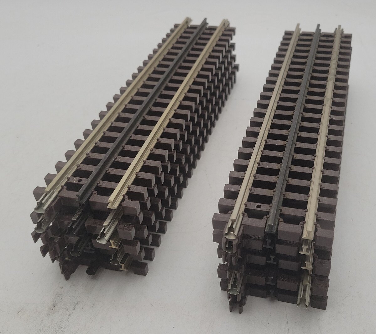 Atlas 6050 O Nickel Silver 10" Straight Track with Brown Ties [10] EX