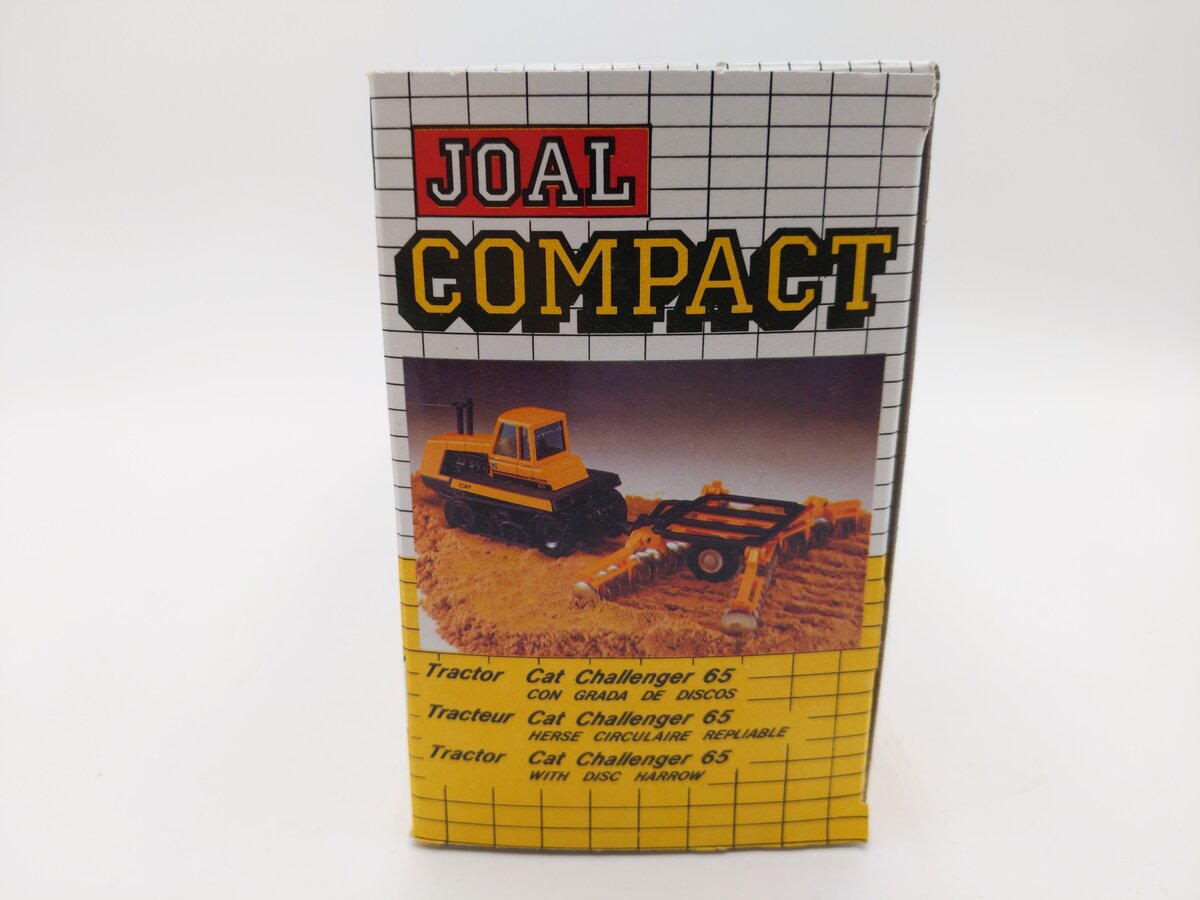 Joal 253 1:50 Scale CAT Challenger 65 Tractor w/Disc Harrow EX/Box