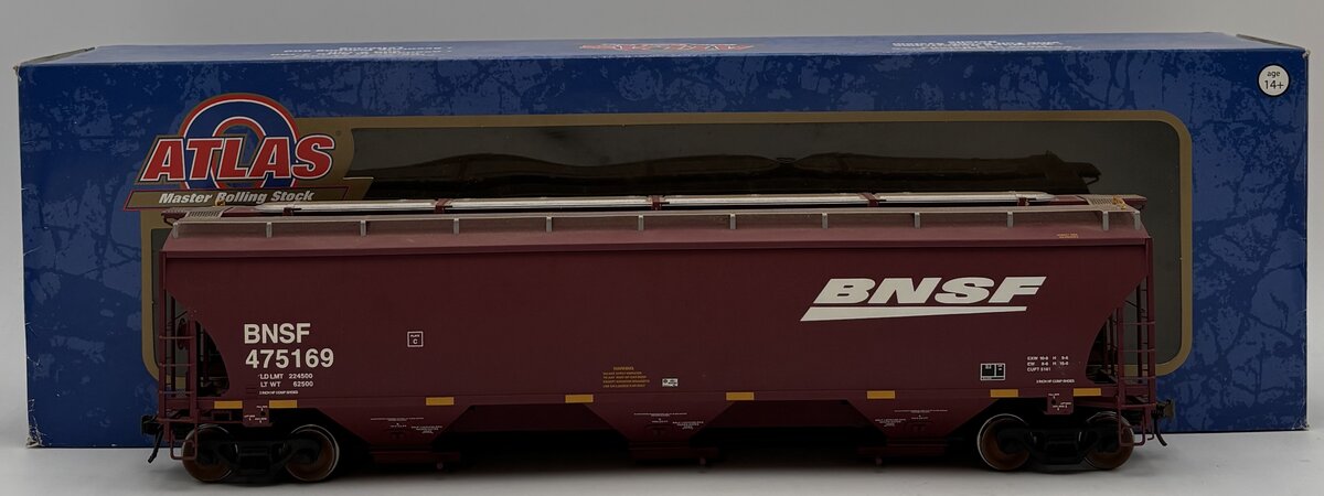 Atlas 3002102-9 O Scale BNSF 5161 Covered Hopper #475169 (2-Rail) VG/Box
