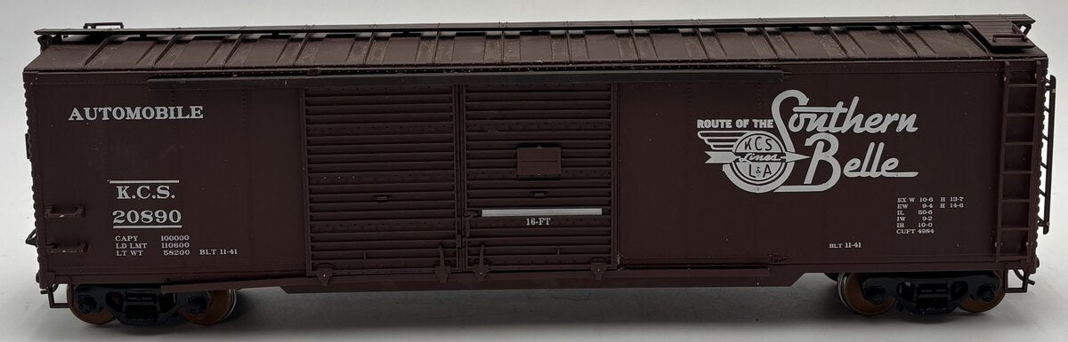 Pecos River Brass SK-0107-1 O Kansas City Southern Double Door Box Car #20890 EX/Box