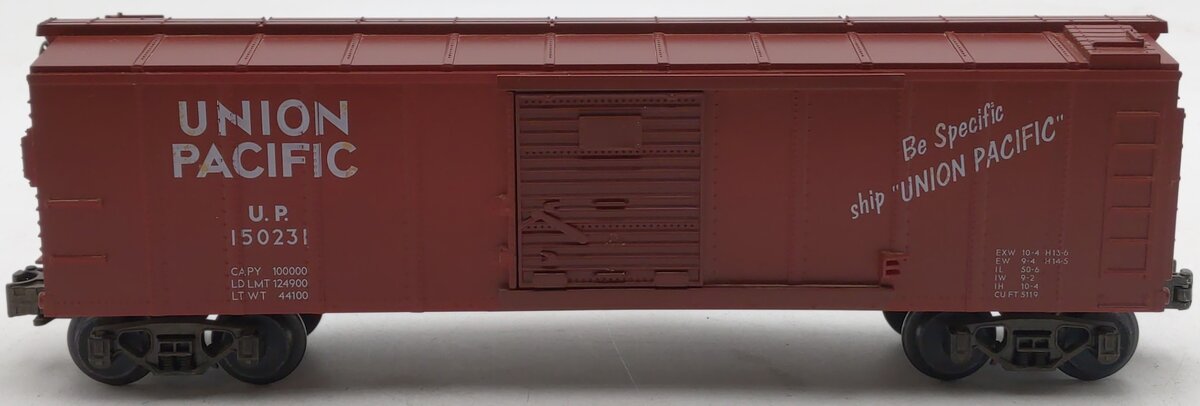MTH 20-7402 O Gauge Union Pacific Boxcar #150231 EX/Box