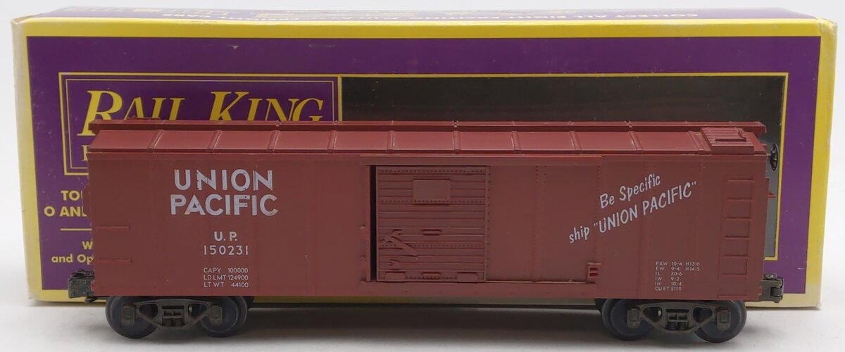 MTH 20-7402 O Gauge Union Pacific Boxcar #150231 EX/Box