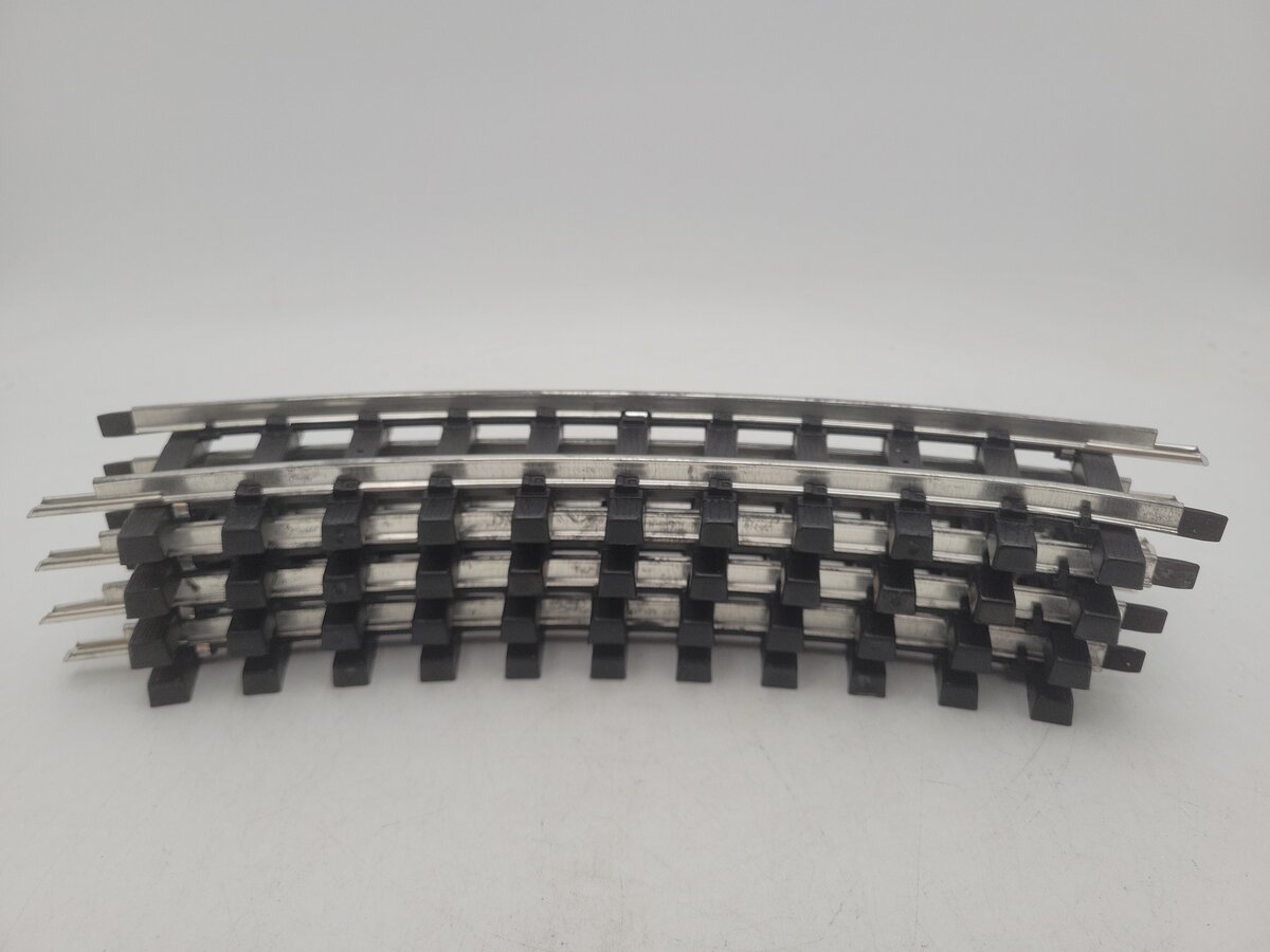 Bachmann 94501 G Scale Curved Steel Alloy Track with Plastic Ties (Pack of 4) EX/Box