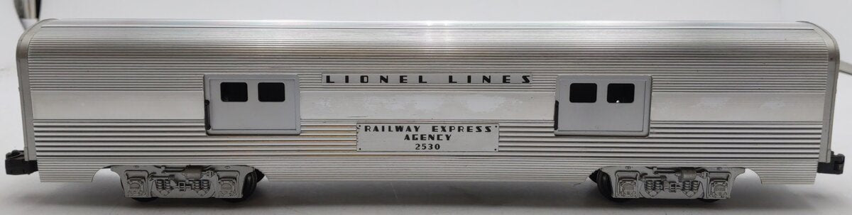 Lionel 6-19160 O Gauge Lionel Lines 2530 REA Aluminum Baggage Car VG/Box