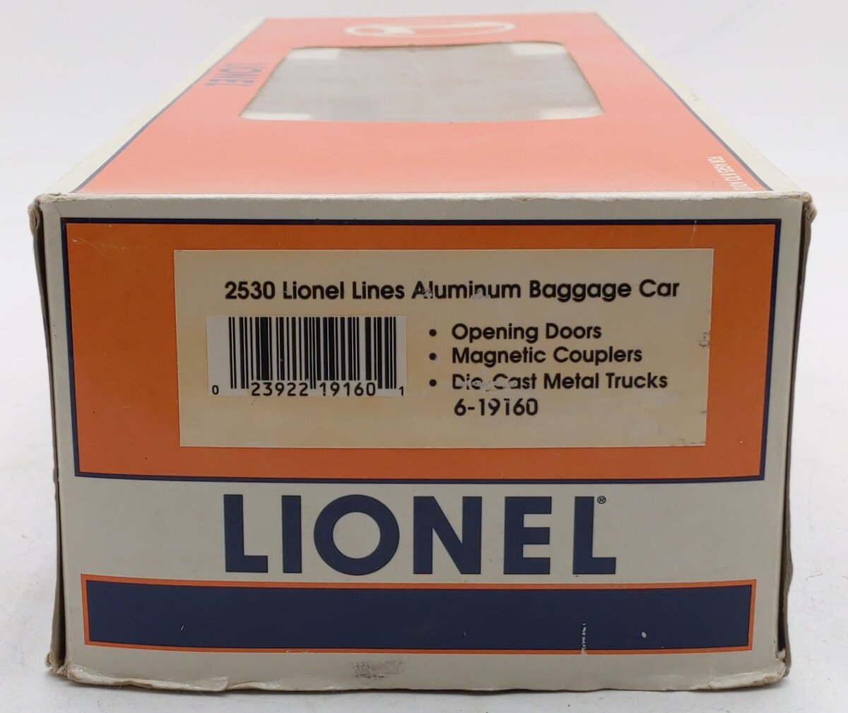 Lionel 6-19160 O Gauge Lionel Lines 2530 REA Aluminum Baggage Car VG/Box