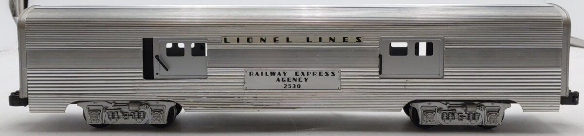 Lionel 6-19160 O Gauge Lionel Lines 2530 REA Aluminum Baggage Car VG/Box