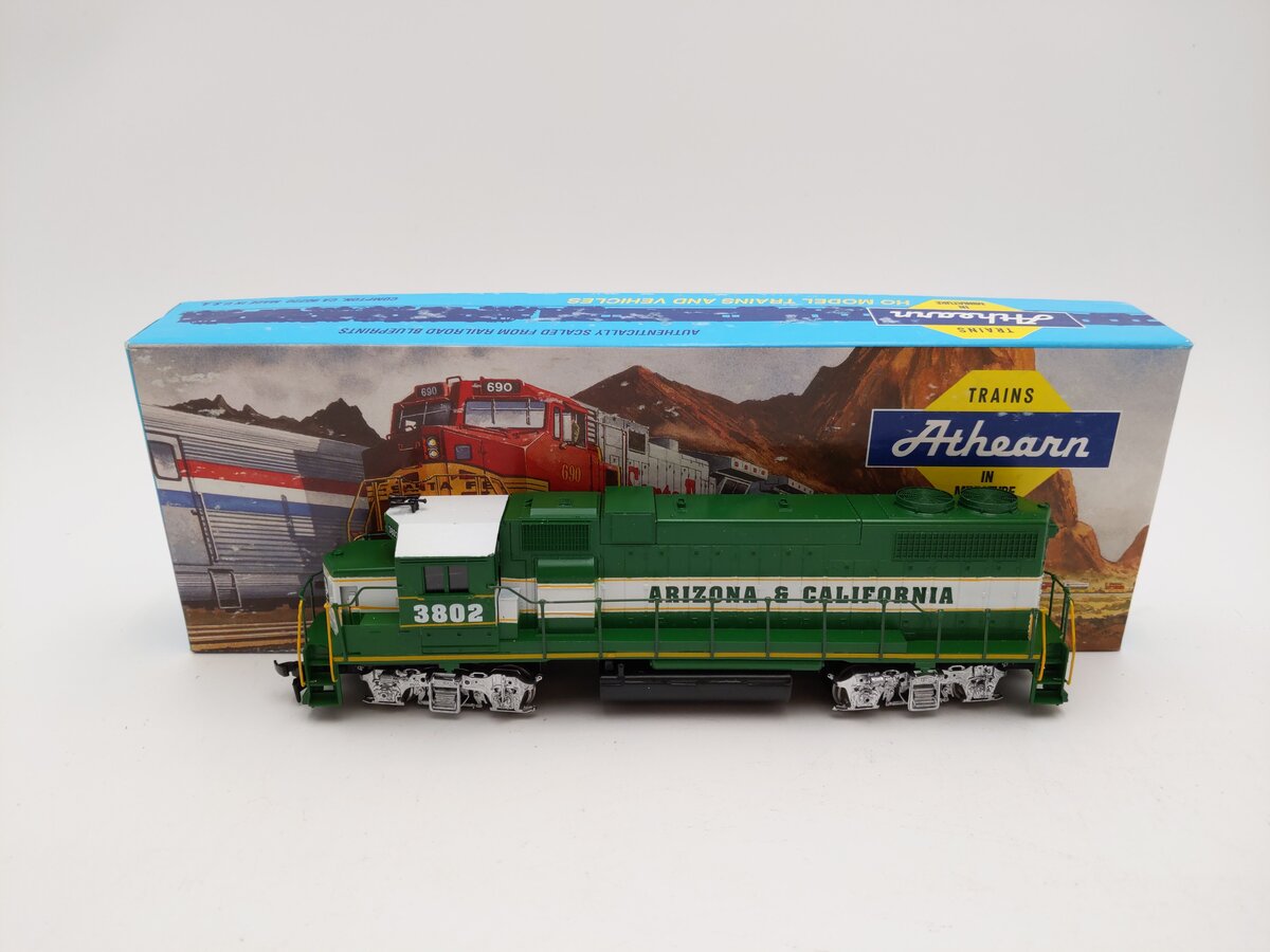 Athearn HO Arizona & California EMD GP38-2 Diesel Locomotive -Custom/Box