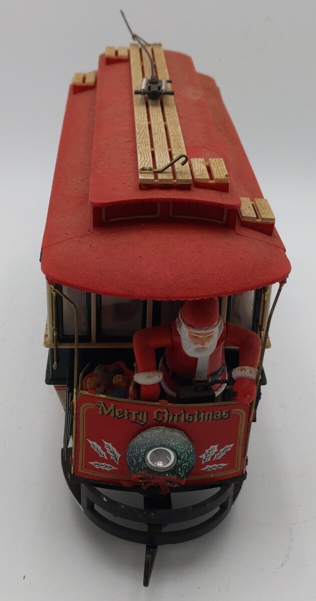 Bachmann 93941 G Season's Greetings Christmas Street Car VG