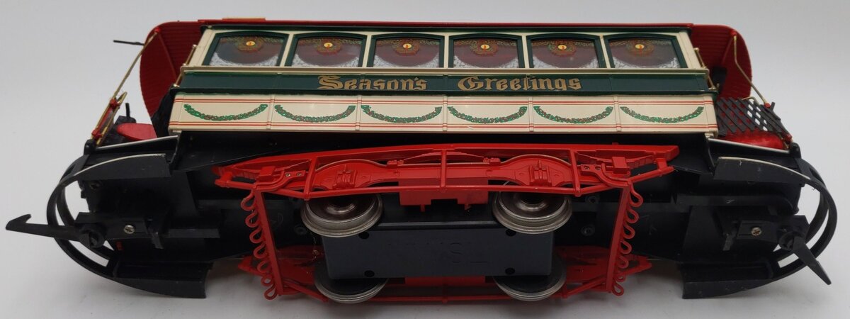 Bachmann 93941 G Season's Greetings Christmas Street Car VG