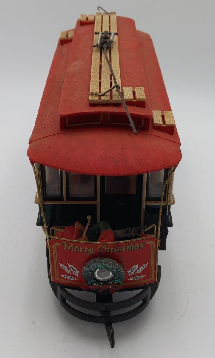 Bachmann 93941 G Season's Greetings Christmas Street Car VG