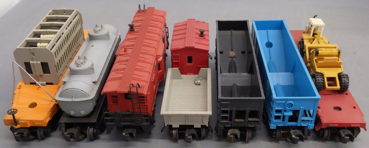 Lionel Vintage O Gauge Freight Cars 9011, 6119, 6519, 6465, 6571, 6812, 25000[7] VG