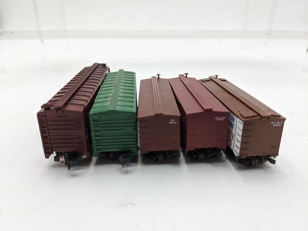 Athearn & Others N Scale Assorted Train Cars [7] VG/Box