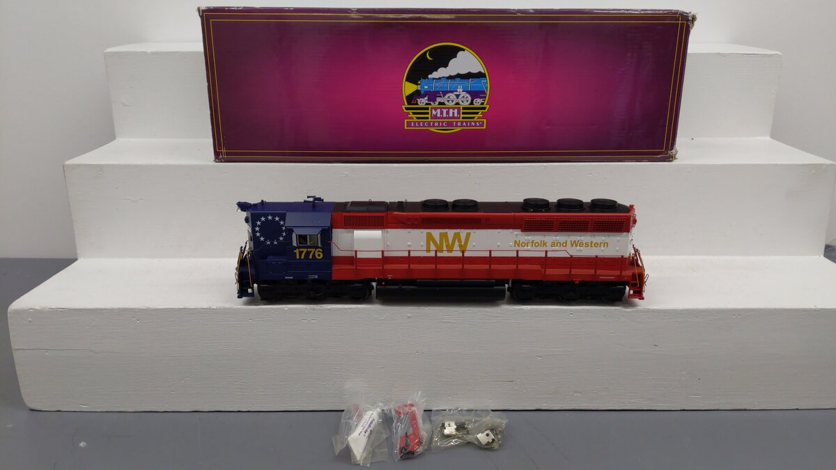 MTH 20-20292-2 O Norfolk & Western SD45 High Hood Diesel #1776 w/PS3 EX/Box