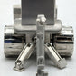 Sanis Enterprises Silver Backhoe Desk Clock VG
