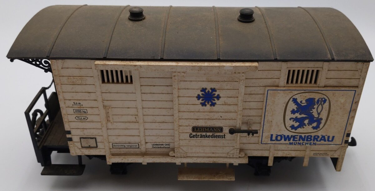 LGB 4131 G Scale Lowenbrau Beer Boxcar VG
