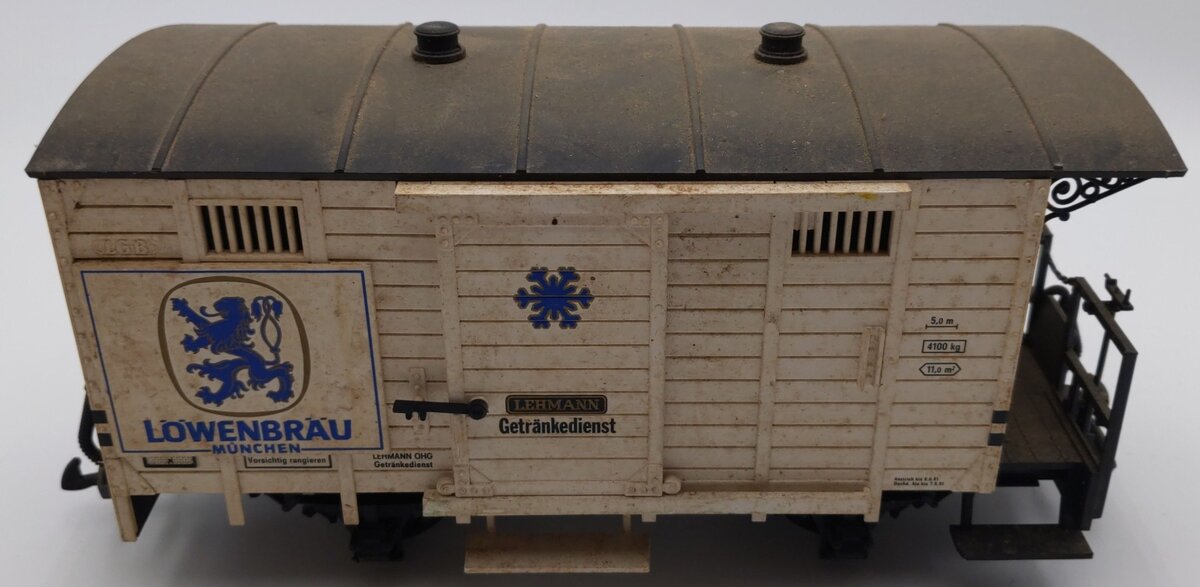 LGB 4131 G Scale Lowenbrau Beer Boxcar VG