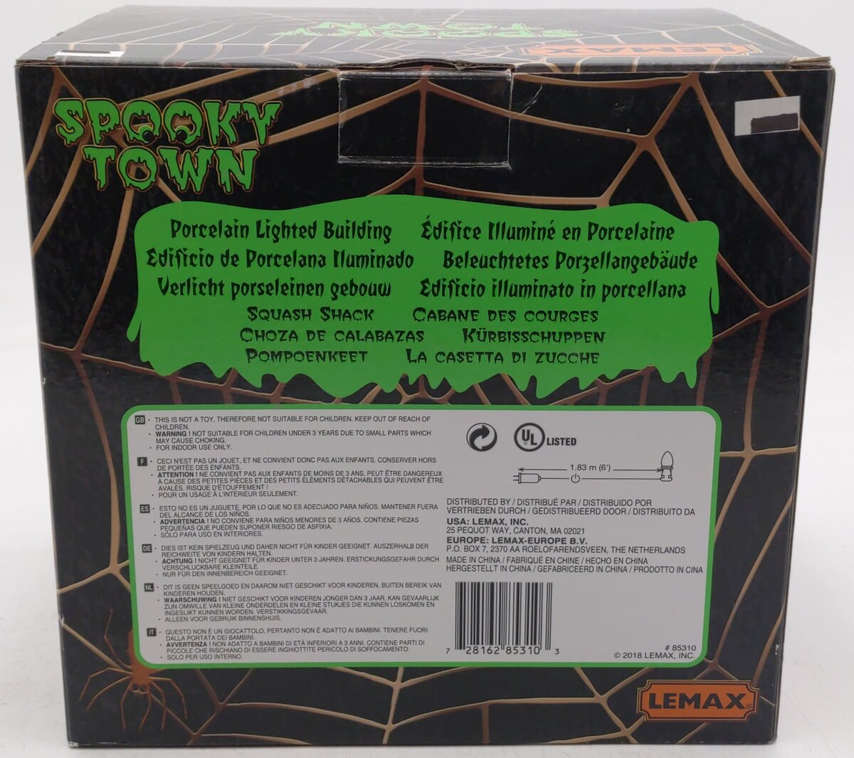 Lemax 85310 Spooky Town Squash Shack Display EX/Box