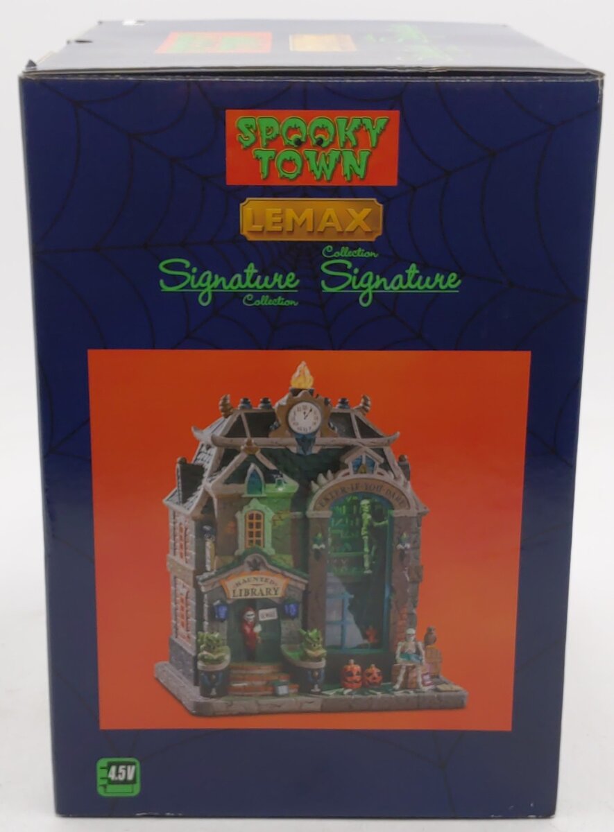 Lemax 95441 Spooky Town Haunted Library Display EX/Box