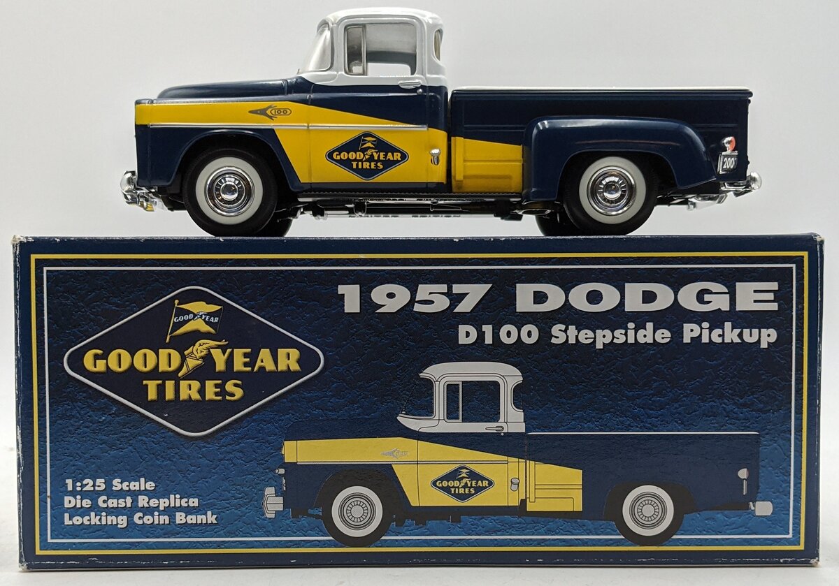 SpecCast 1:25 Scale Diecast 1957 Dodge D100 Stepside Pickup Coin Bank VG/Box