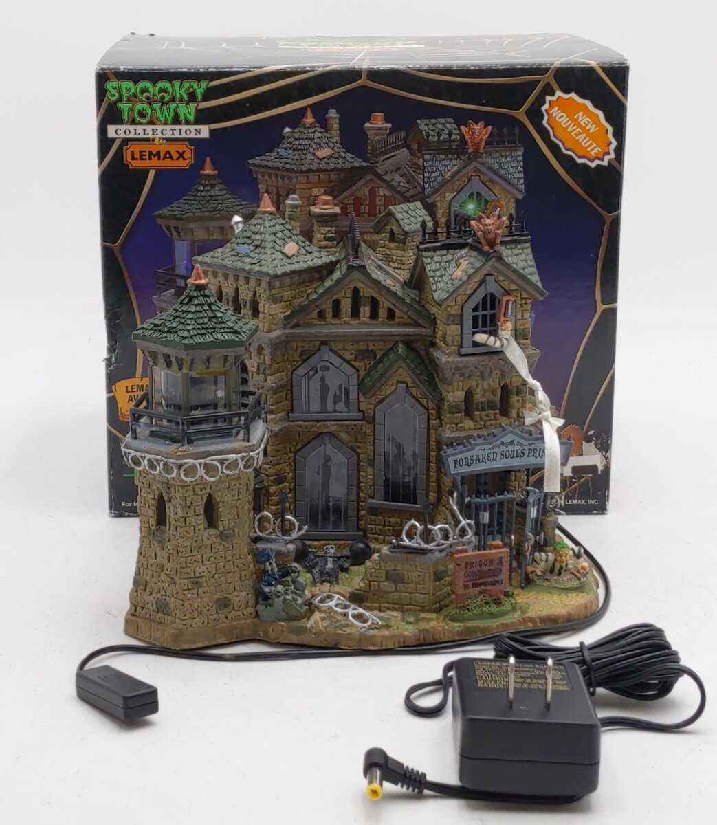 Lemax 75497 Spooky Town Forsaken Souls Prison Display EX/Box