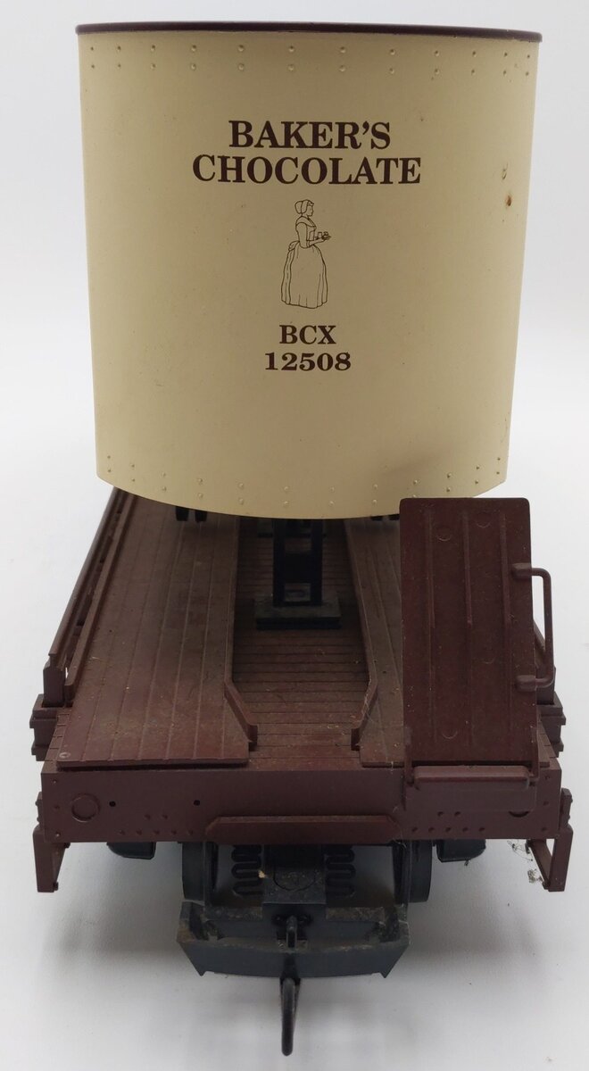 USA Trains 1798 G Bakers Chocolate Piggyback Flat Car EX