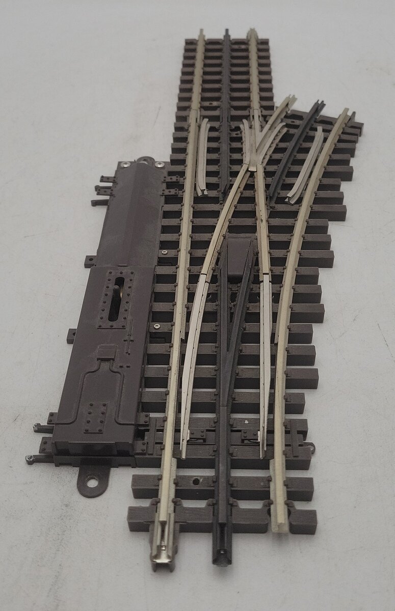 Atlas 6071 O Gauge Nickel Silver O-54 Right Hand Remote Control Switch Turnout EX