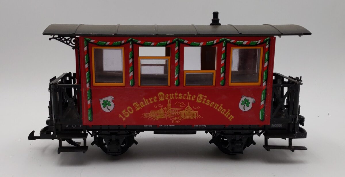 LGB 3150 G Gauge Deutsche Eisenbahn 150th Anniversary Passenger Car VG
