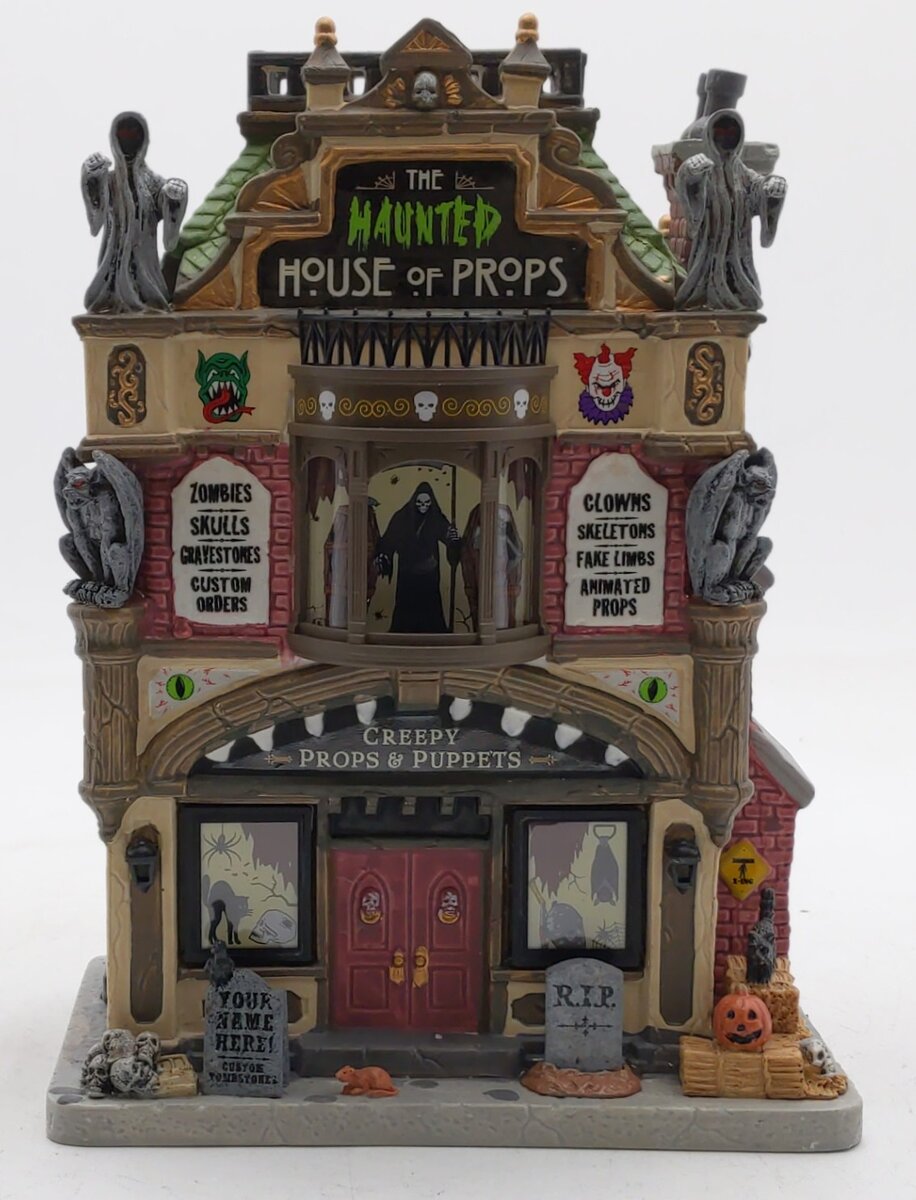 Lemax 85312 Spooky Town The Haunted House Of Props Display EX/Box